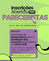 ✉️ Convite: Seja parecerista do XIX SPLin 2026. Contamos com você!